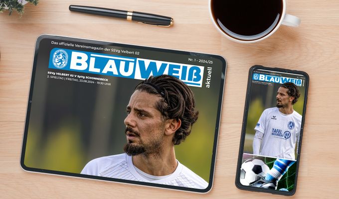 Erstes Heimspiel = Erste Ausgabe BLAUWEISS aktuell